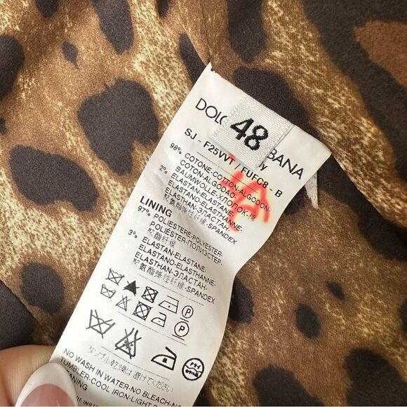 Dolce & Gabbana Tan Single Button Blazer with Shawl Collar Sz 48 Euro - Picture 14 of 16